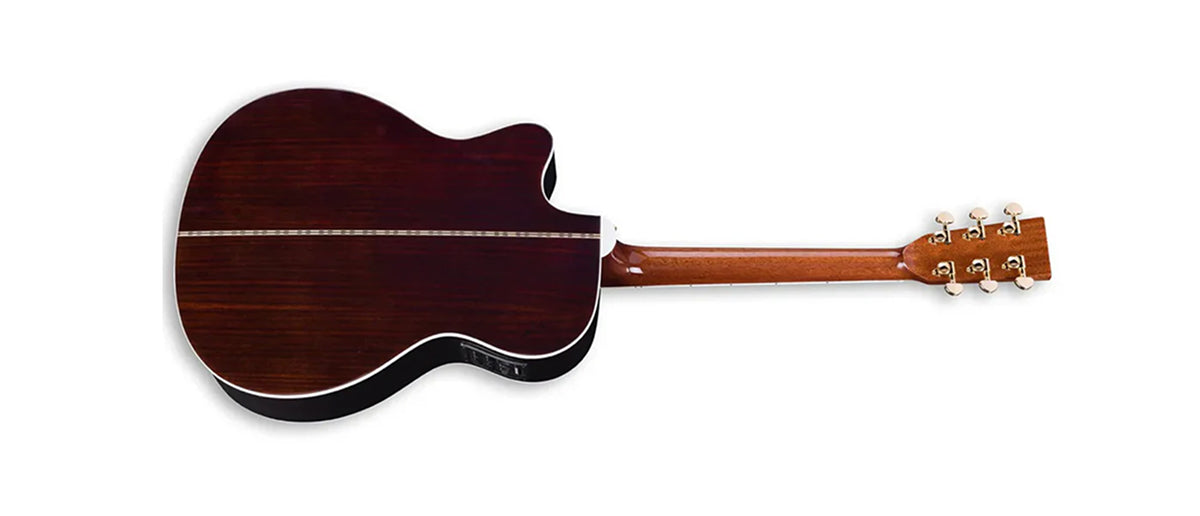 ZAD80CE Solid Cedar/Rosewood Acoustic Electric Smaller “OM” Size Pro Series