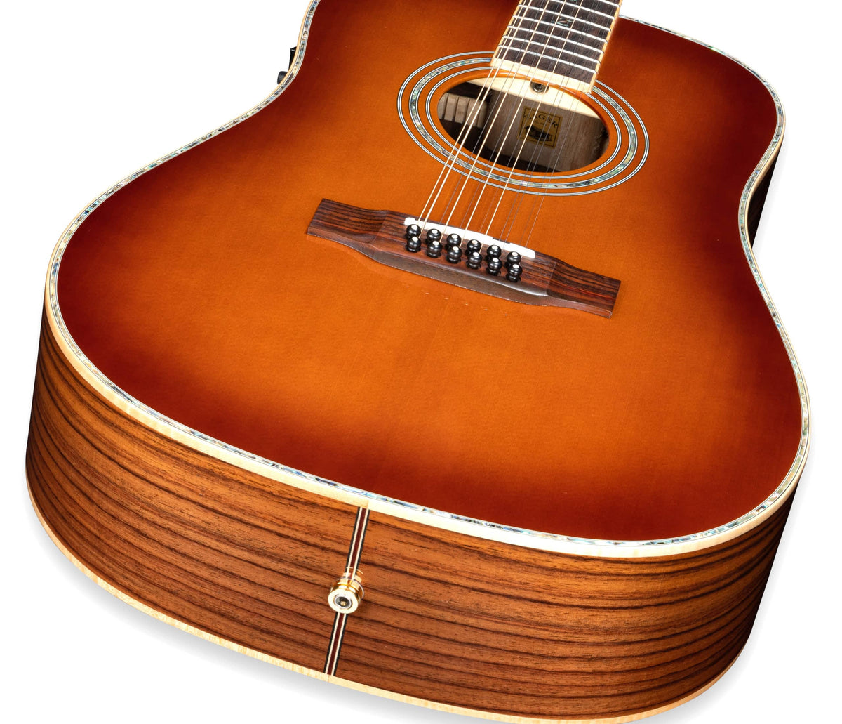 ZAD900E 12 String Solid Spruce/Rosewood Acoustic Electric AURA Pro Series Tobacco Sunburst Deal of the Day