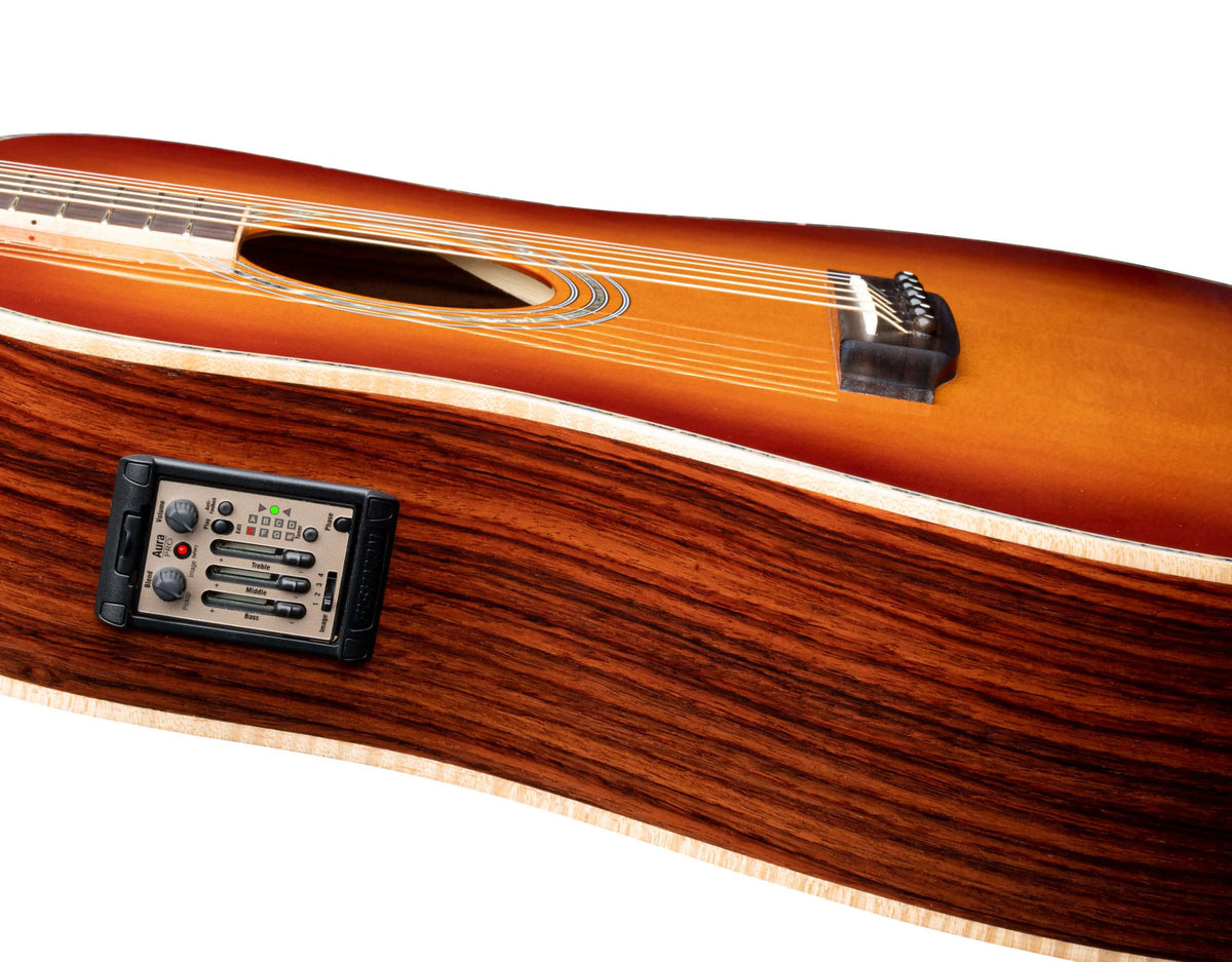 ZAD900E Solid Spruce/Rosewood Acoustic Electric AURA Full Box 50th Anniversary Tobacco Sunburst Pro Series
