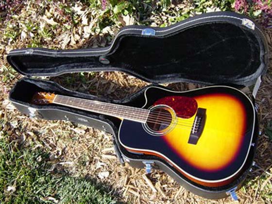 hardshell guitar wood case