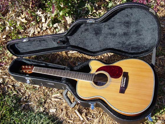 hardshell guitar wood case