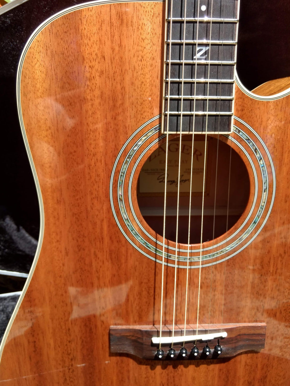 ZAD50CE Solid African Mahogany Acoustic Electric - DEAL OF THE DAY