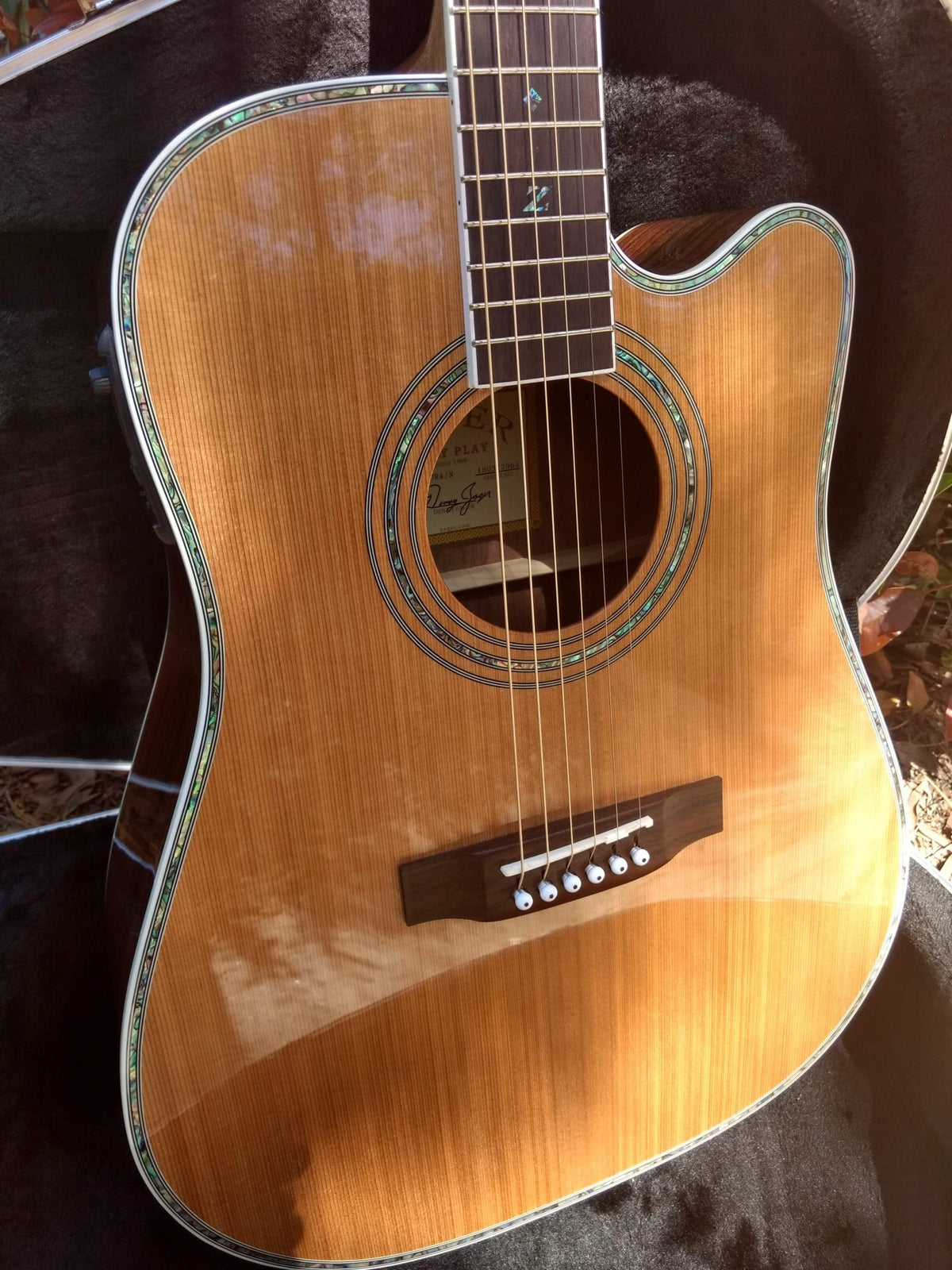 ZAD80CE Solid Cedar/Rosewood Acoustic Electric “AURA” Pro Series Left Handed