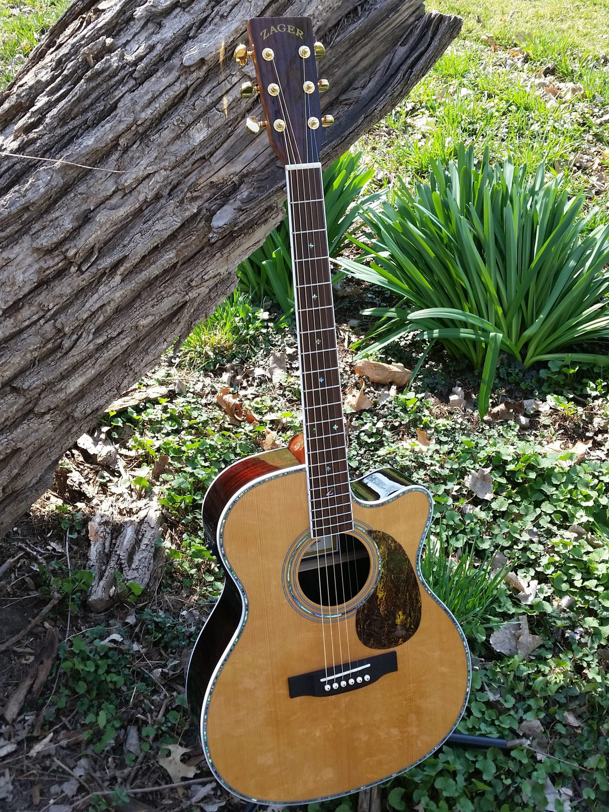 zad80ce solid rosewood acoustic guitar