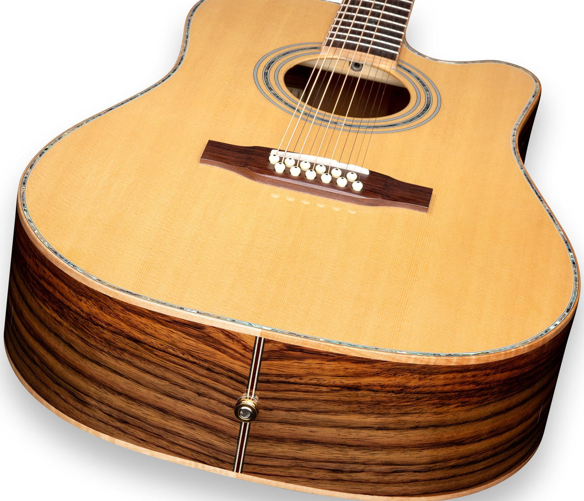 ZAD900CE 12 String Solid Spruce/Rosewood Acoustic Electric AURA Pro Series - DEAL OF THE DAY