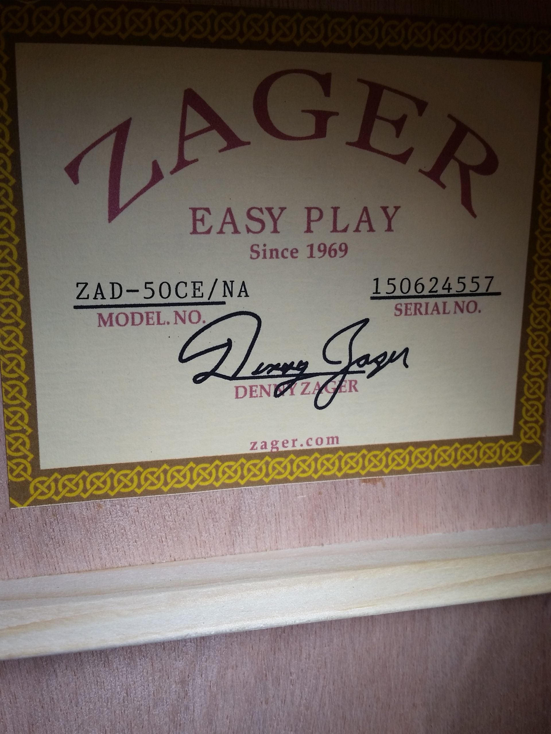 zad50ce natural guitar