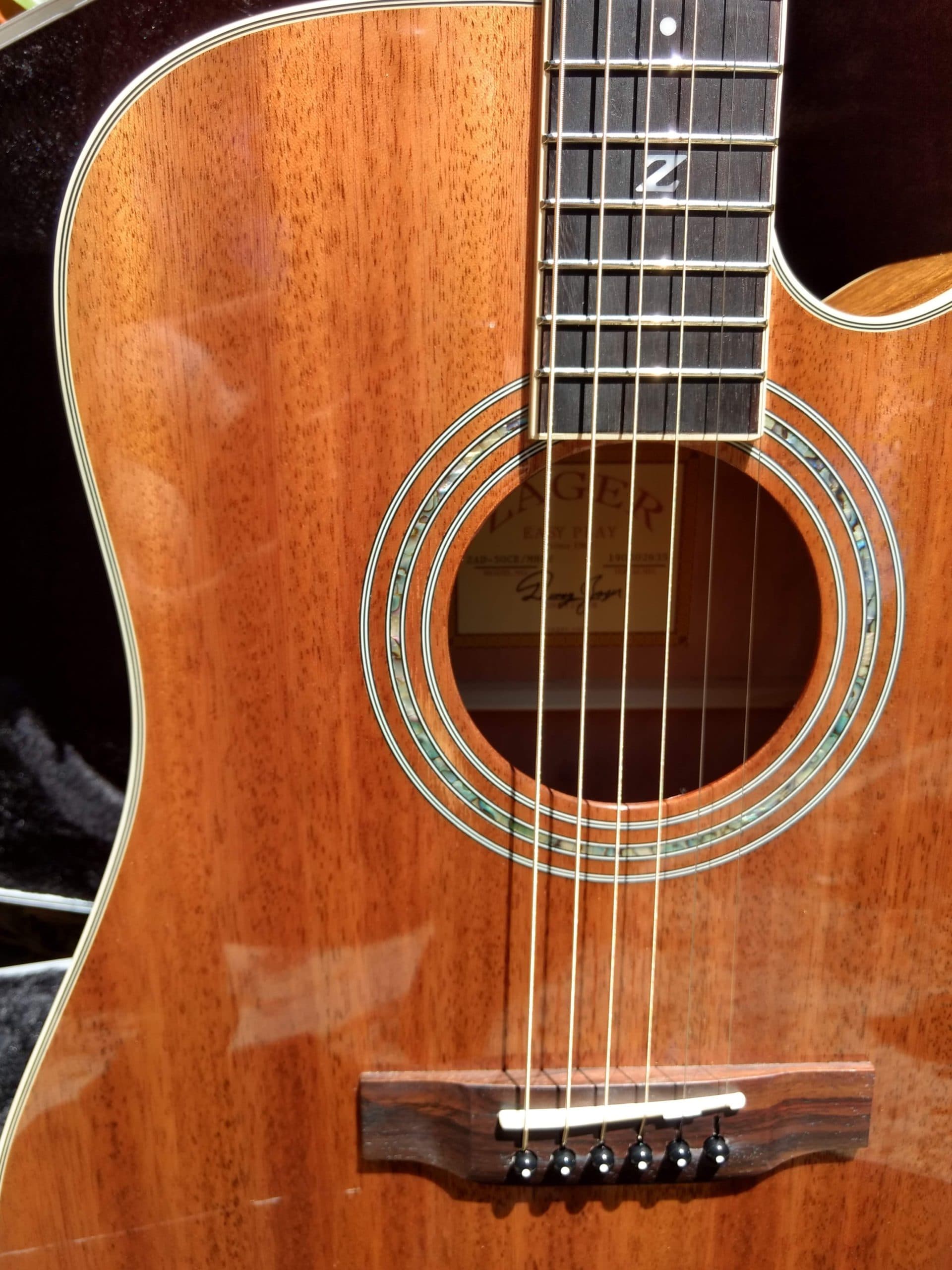 ZAD50CE Solid African Mahogany Acoustic Electric