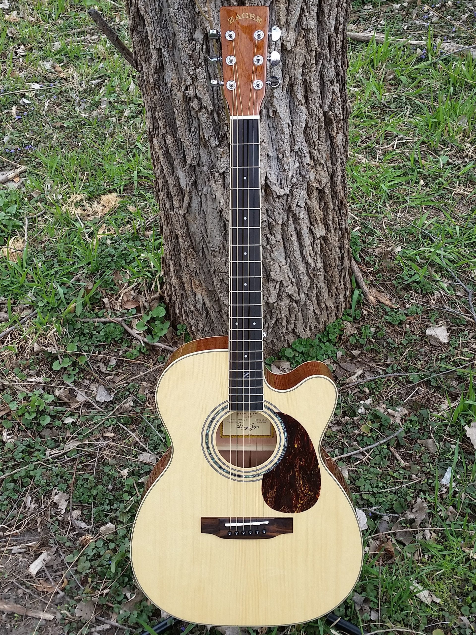 zad50ce solid spruce acoustic guitar