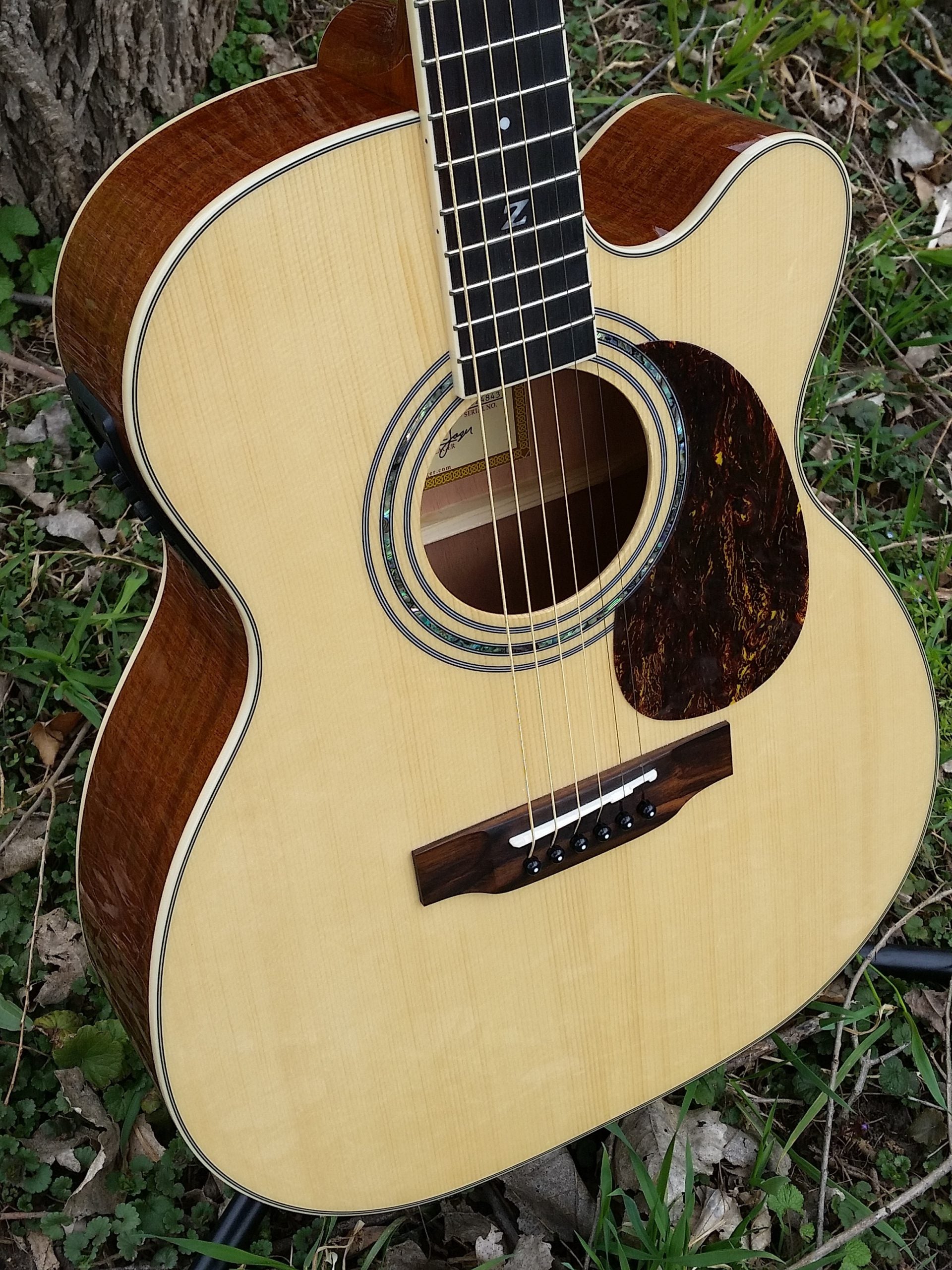 zad50ce solid spruce acoustic guitar