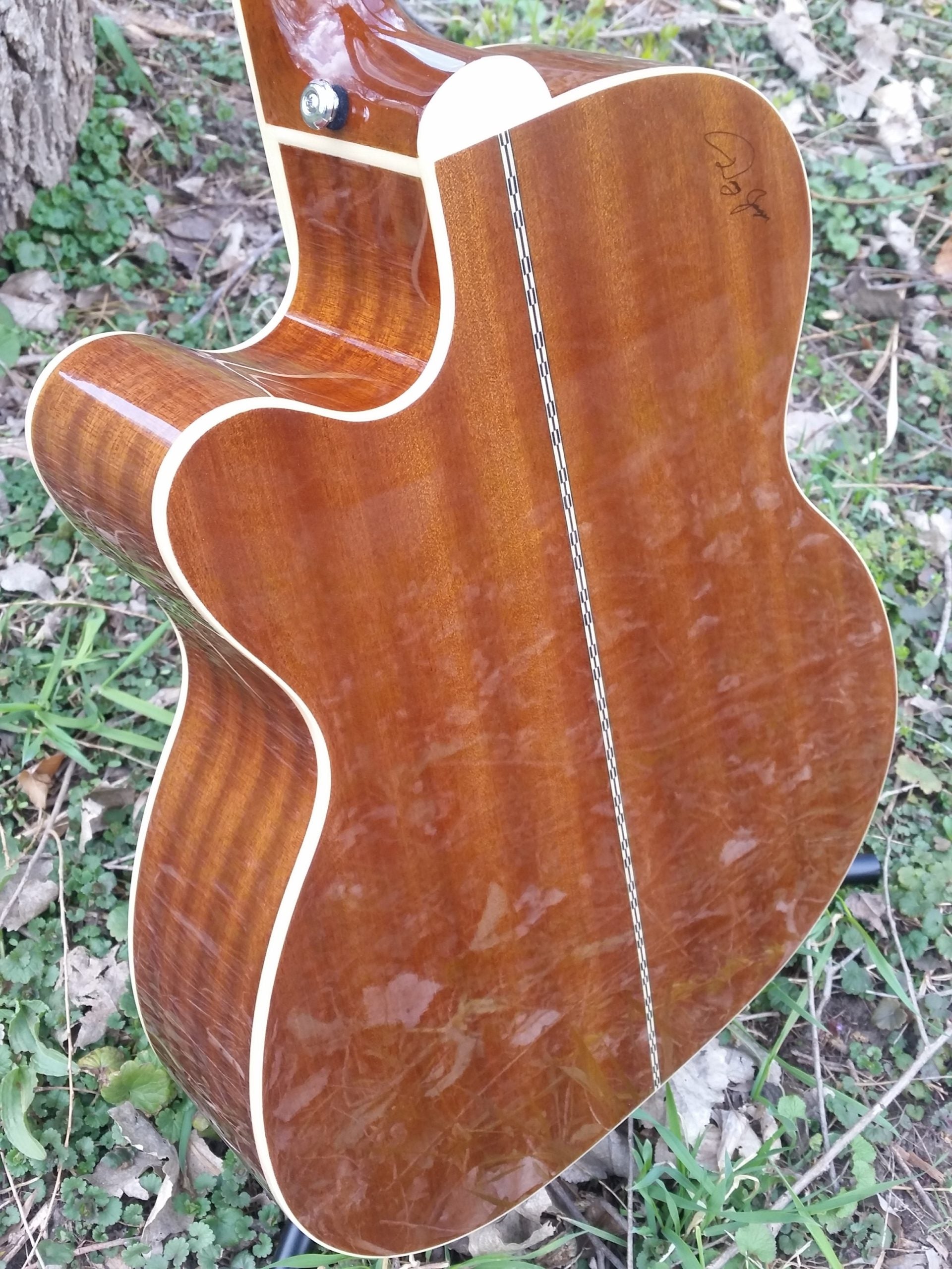 zad50ce solid spruce acoustic guitar