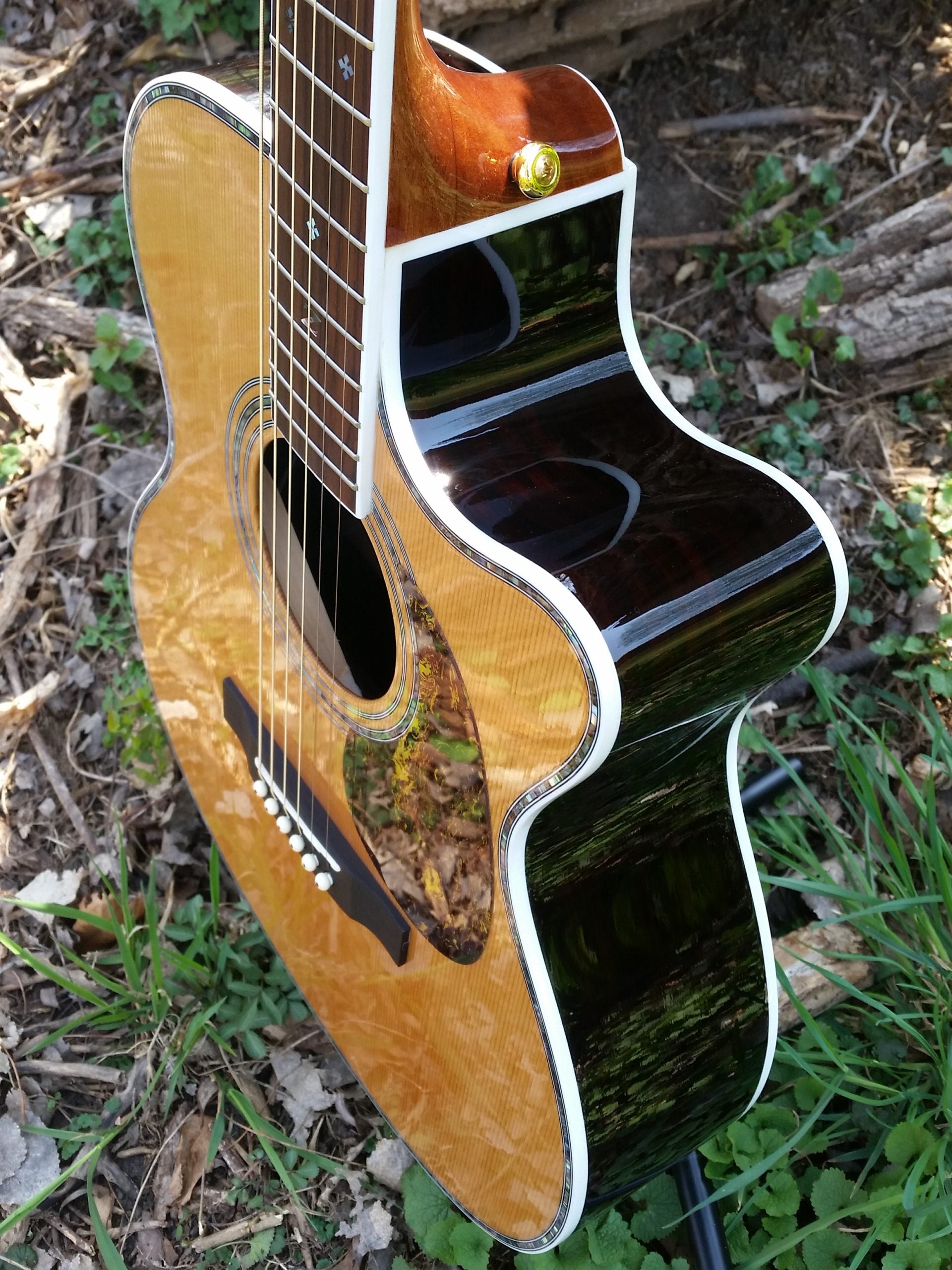 zad80ce solid rosewood acoustic guitar