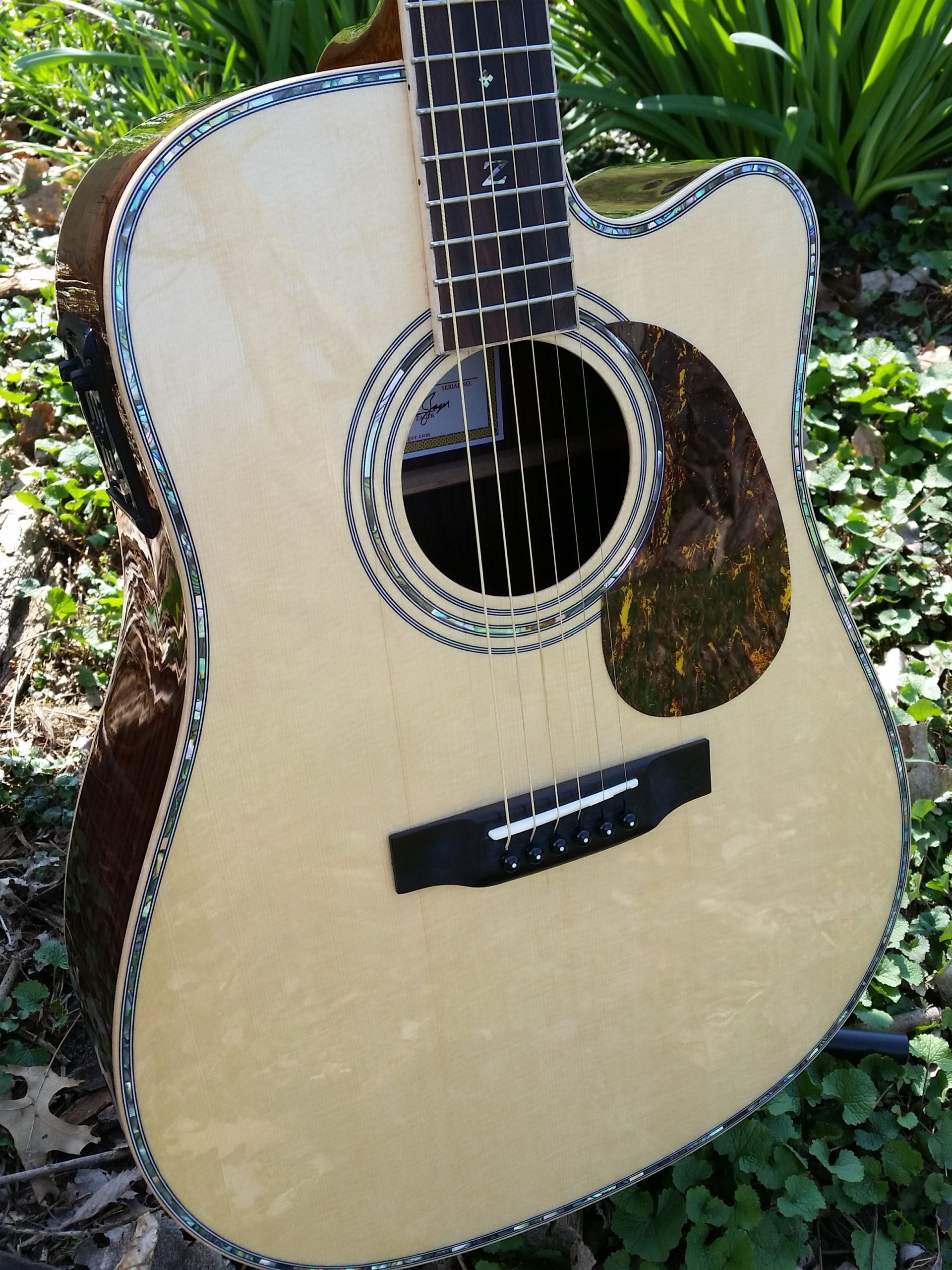 zad900ce solid spruce acoustic guitar