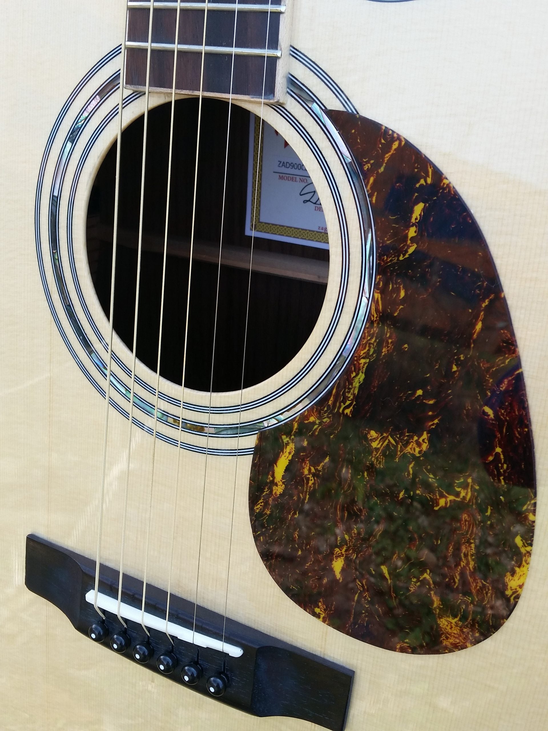 zad900ce solid spruce acoustic guitar