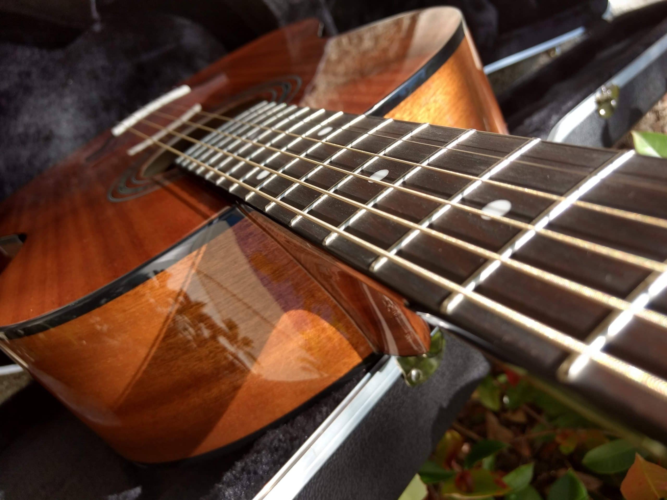 38 inch Parlor Size Solid African Mahogany Acoustic Electric