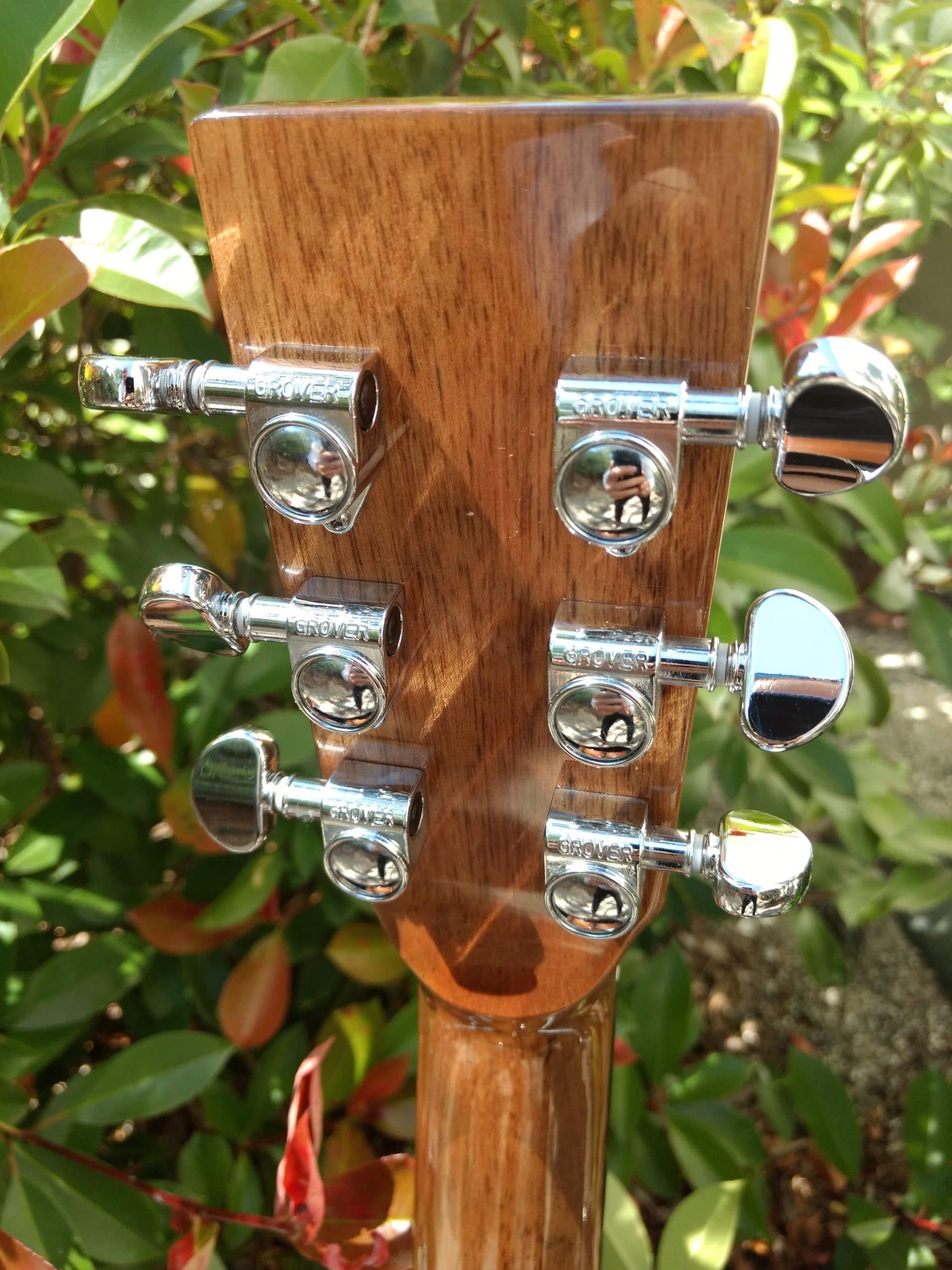 38 inch Parlor Size Solid African Mahogany Acoustic Electric