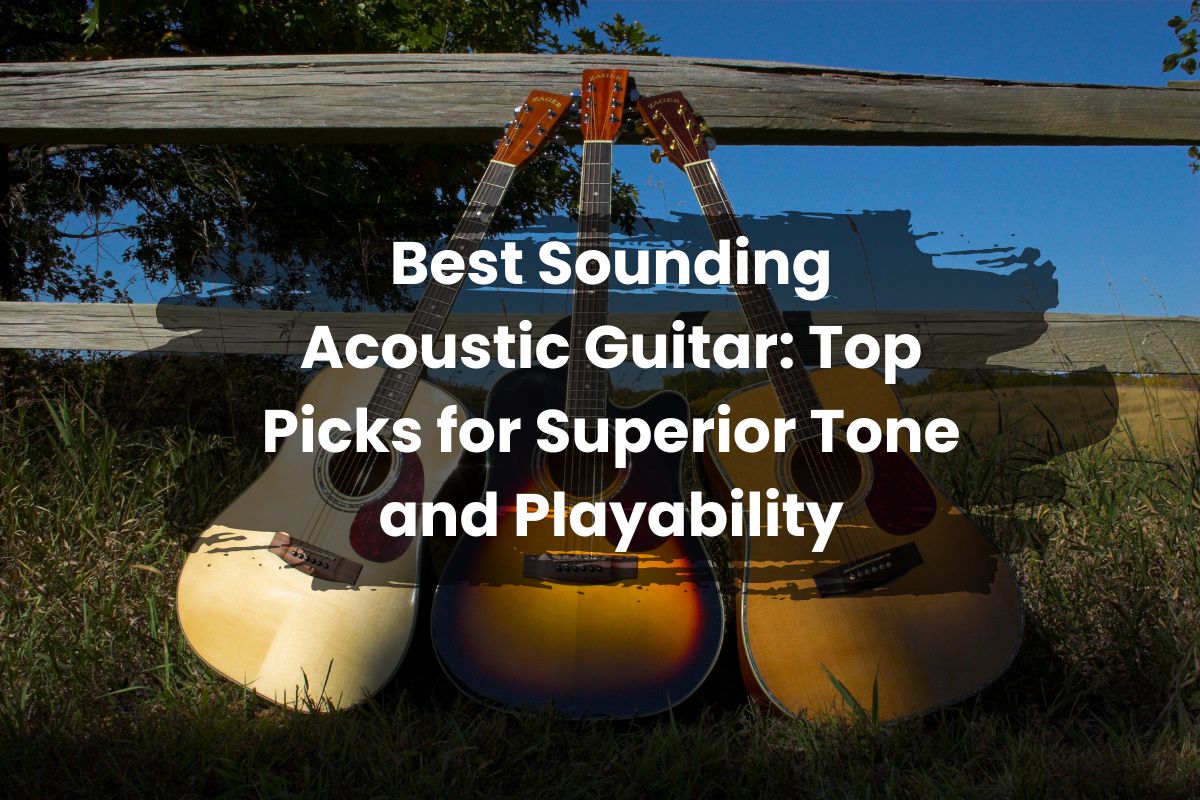 Best Sounding Acoustic Guitar: Top 5 Picks for Perfect Tone