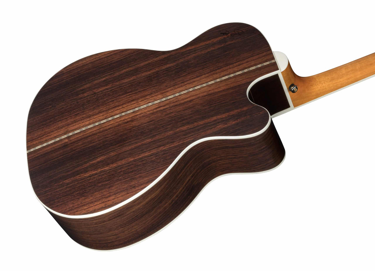 ZAD80CE Solid Cedar/Rosewood Acoustic Electric AURA Pro Series Smaller "OM" Size Left Handed
