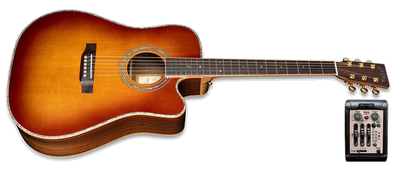 ZAD900CE Solid Spruce/Rosewood Acoustic Electric AURA 50th Anniversary Tobacco Sunburst Pro Series