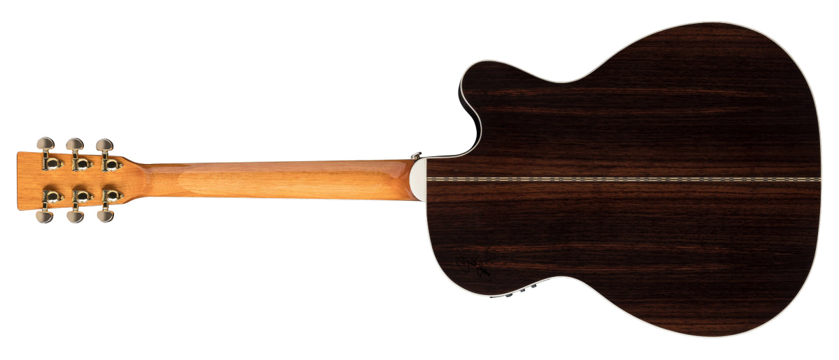 ZAD80CE Solid Cedar/Rosewood Acoustic Electric AURA Smaller “OM” Size Left Handed Pro Series