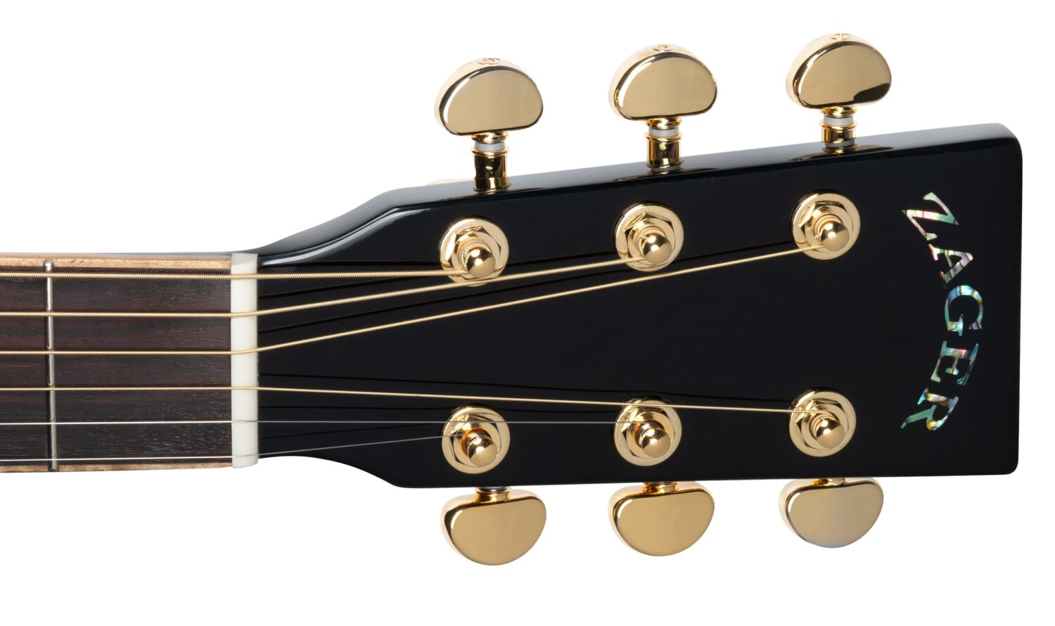 ZAD900CE Solid Spruce/Rosewood Acoustic Electric AURA Smaller "OM" Size Limited Edition Black Lacquer