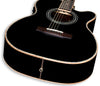 ZAD900CE Solid Spruce/Rosewood Acoustic Electric AURA Smaller "OM" Size Limited Edition Black Lacquer