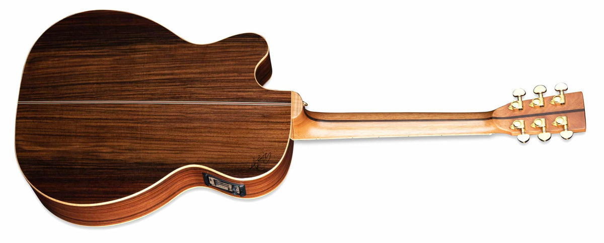 ZAD900CE Solid Spruce/Rosewood Acoustic Electric AURA Smaller "OM" Size Tobacco Sunburst – Limited Edition