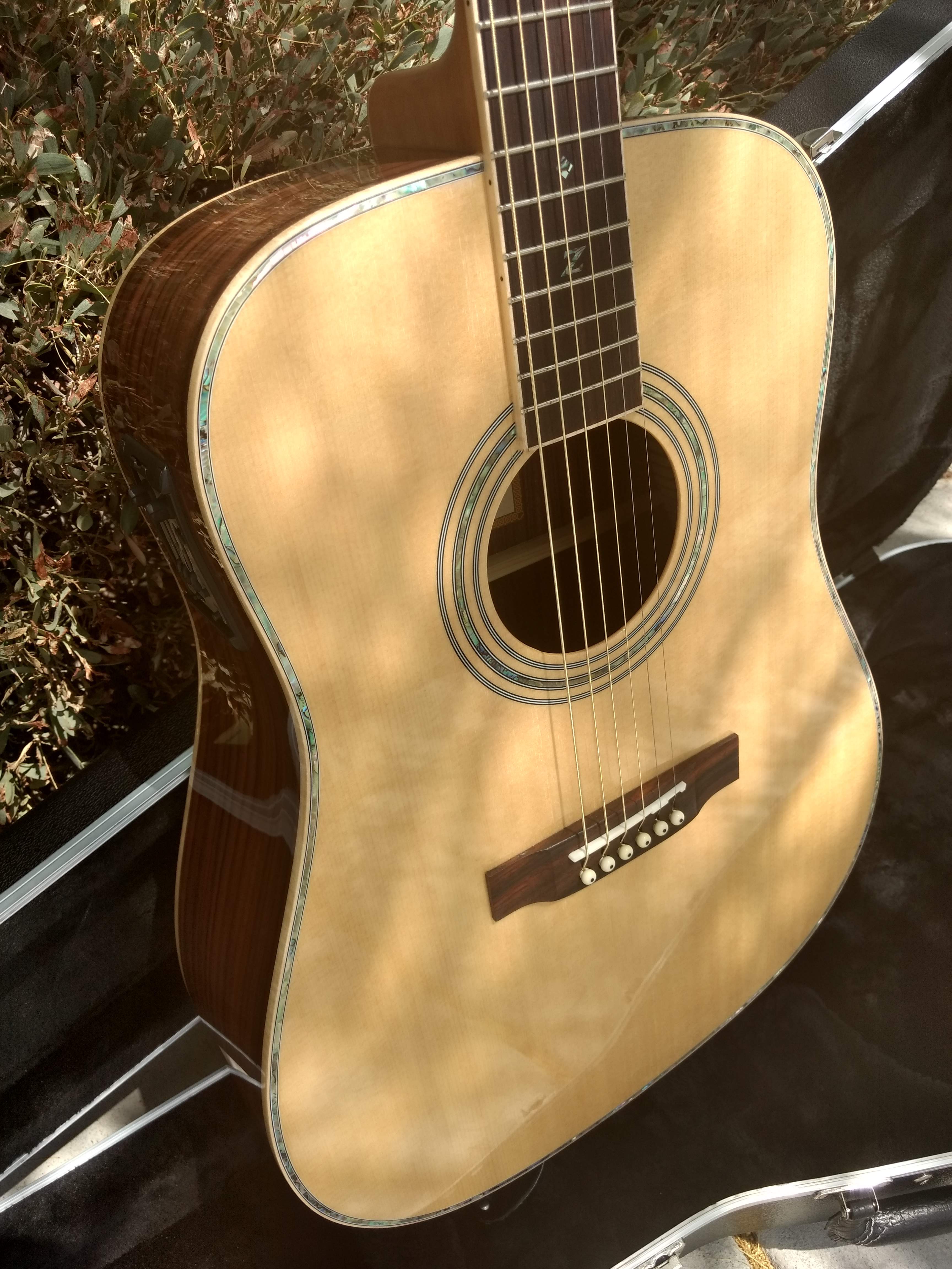 ZAD900E Solid Spruce/Rosewood Acoustic Electric AURA Pro Series Full Box
