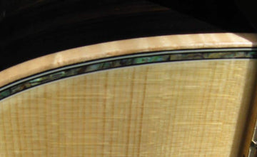 Hand Bent Figured Maple Binding
