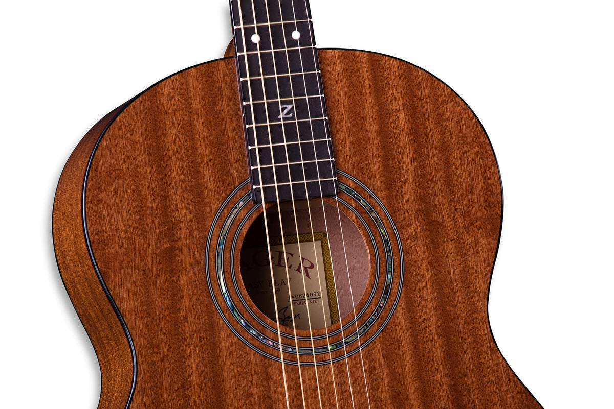 parlor size solid guitar