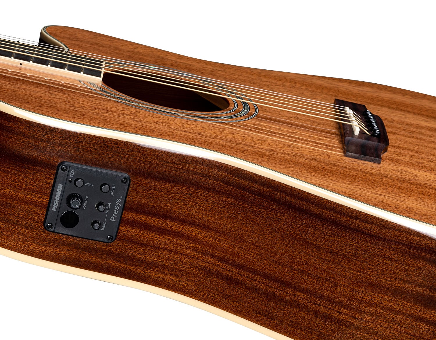 ZAD50CE Left Handed Solid African Mahogany Acoustic Electric