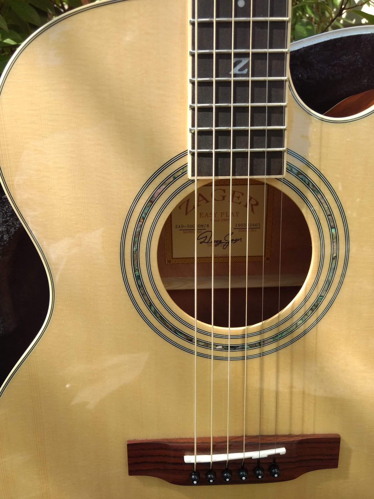 ZAD50CE Solid Spruce/Mahogany Acoustic Electric Smaller “OM” Size - DEAL OF THE DAY