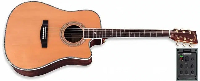 ZAD80CE Solid Cedar/Rosewood Acoustic Electric Pro Series