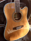 ZAD80CE Left Handed Solid Cedar/Rosewood Acoustic Electric "AURA" Pro Series
