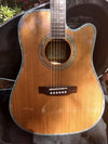 ZAD80CE Left Handed Solid Cedar/Rosewood Acoustic Electric "AURA" Pro Series