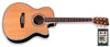 ZAD80CE Solid Cedar/Rosewood Acoustic Electric AURA Pro Series Smaller "OM" Size Left Handed