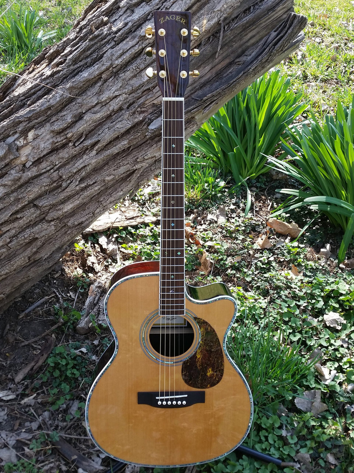zad80ce solid rosewood acoustic guitar