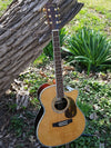 ZAD80CE Solid Cedar/Rosewood Acoustic Electric AURA Pro Series Smaller “OM” Size Left Handed