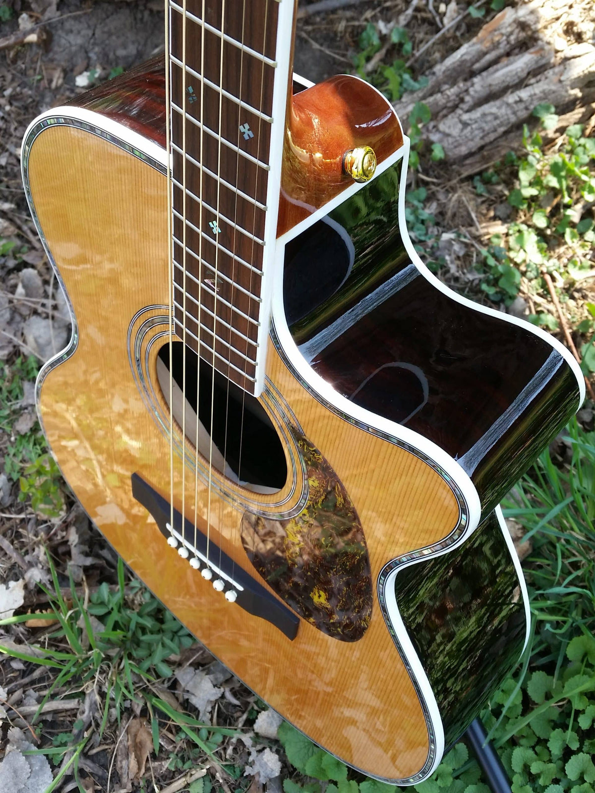 zad80ce solid rosewood acoustic guitar