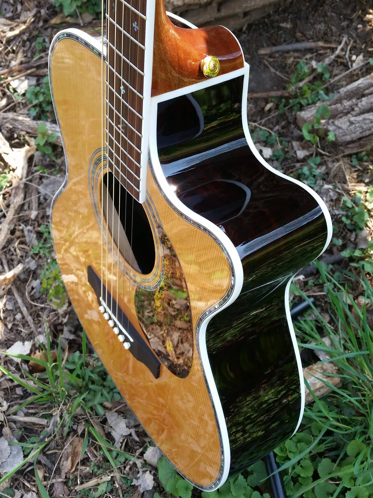 zad80ce solid rosewood acoustic guitar