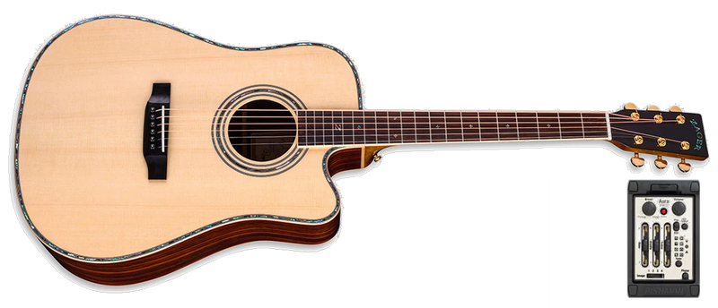 ZAD900CE Solid Spruce/Rosewood Acoustic Electric AURA Pro Series