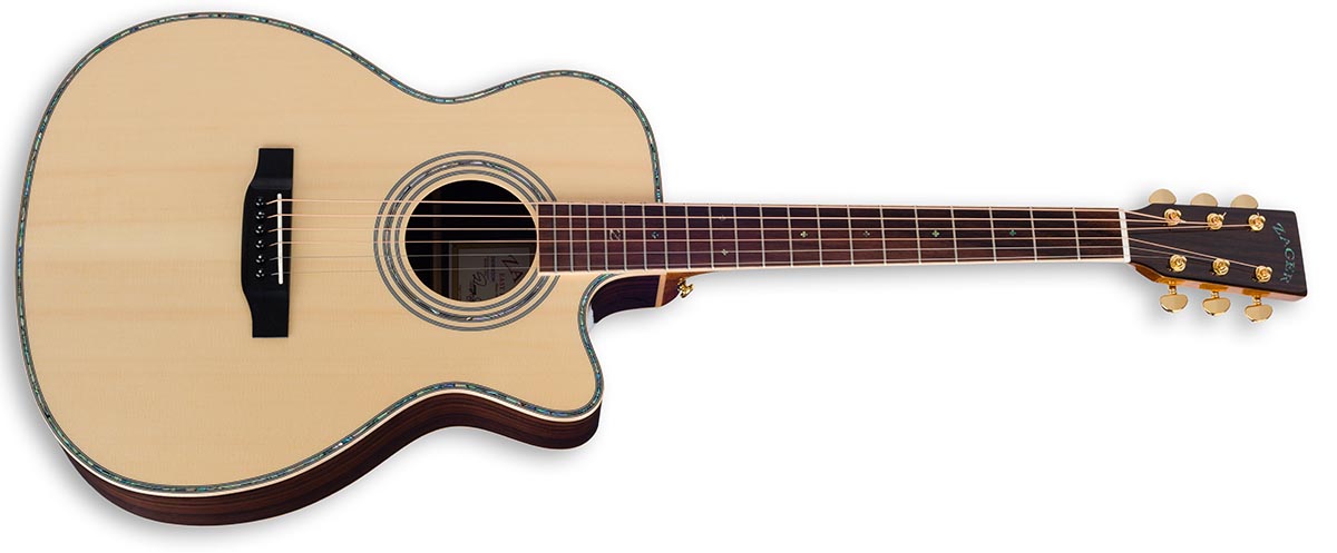 zad900ce solid spruce om size guitar