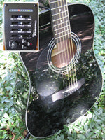 Zager EZ-Play ZAD20E Acoustic Electric Black Lacquer