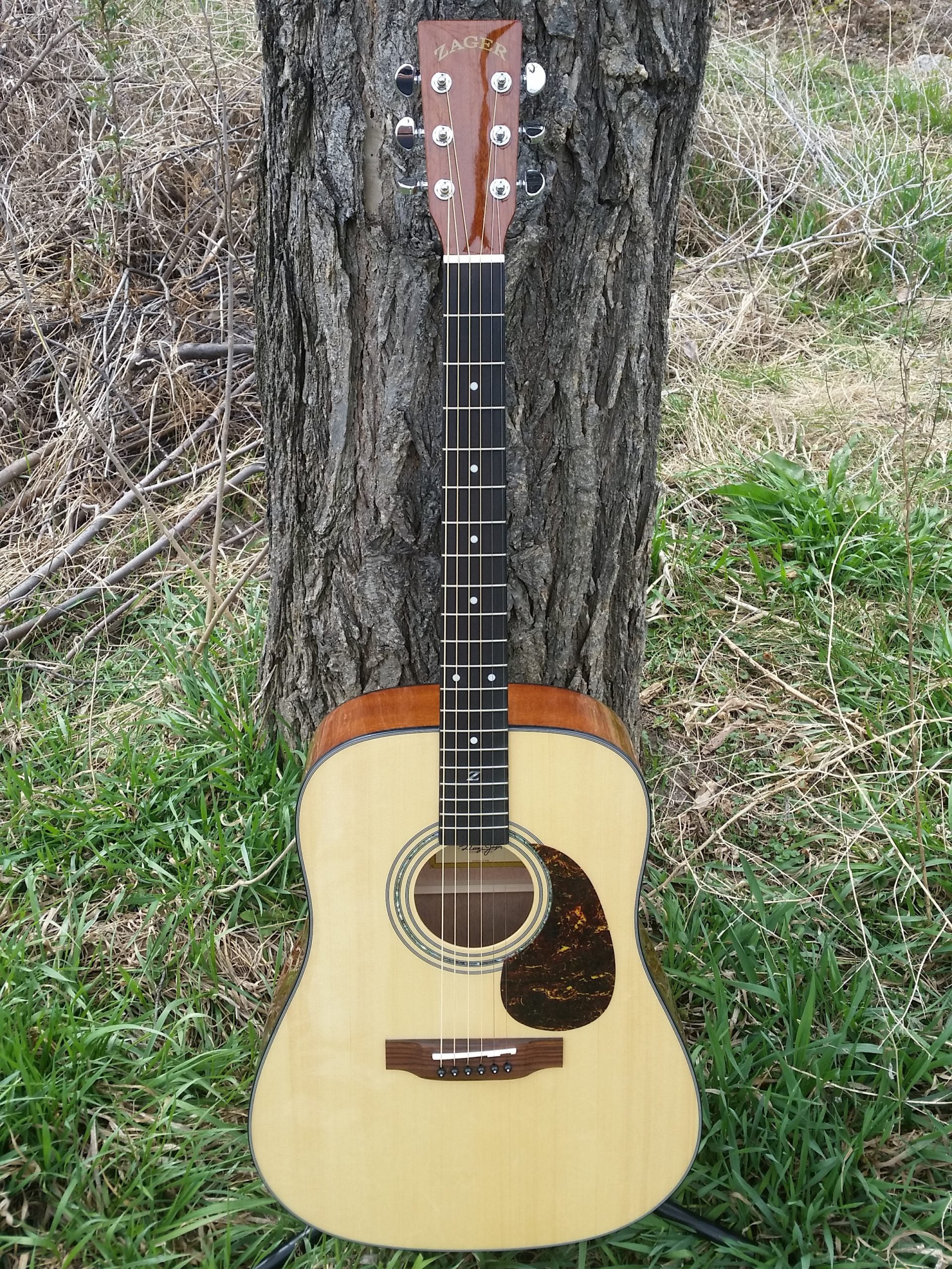 zad20 solid spruce acoustic guitar