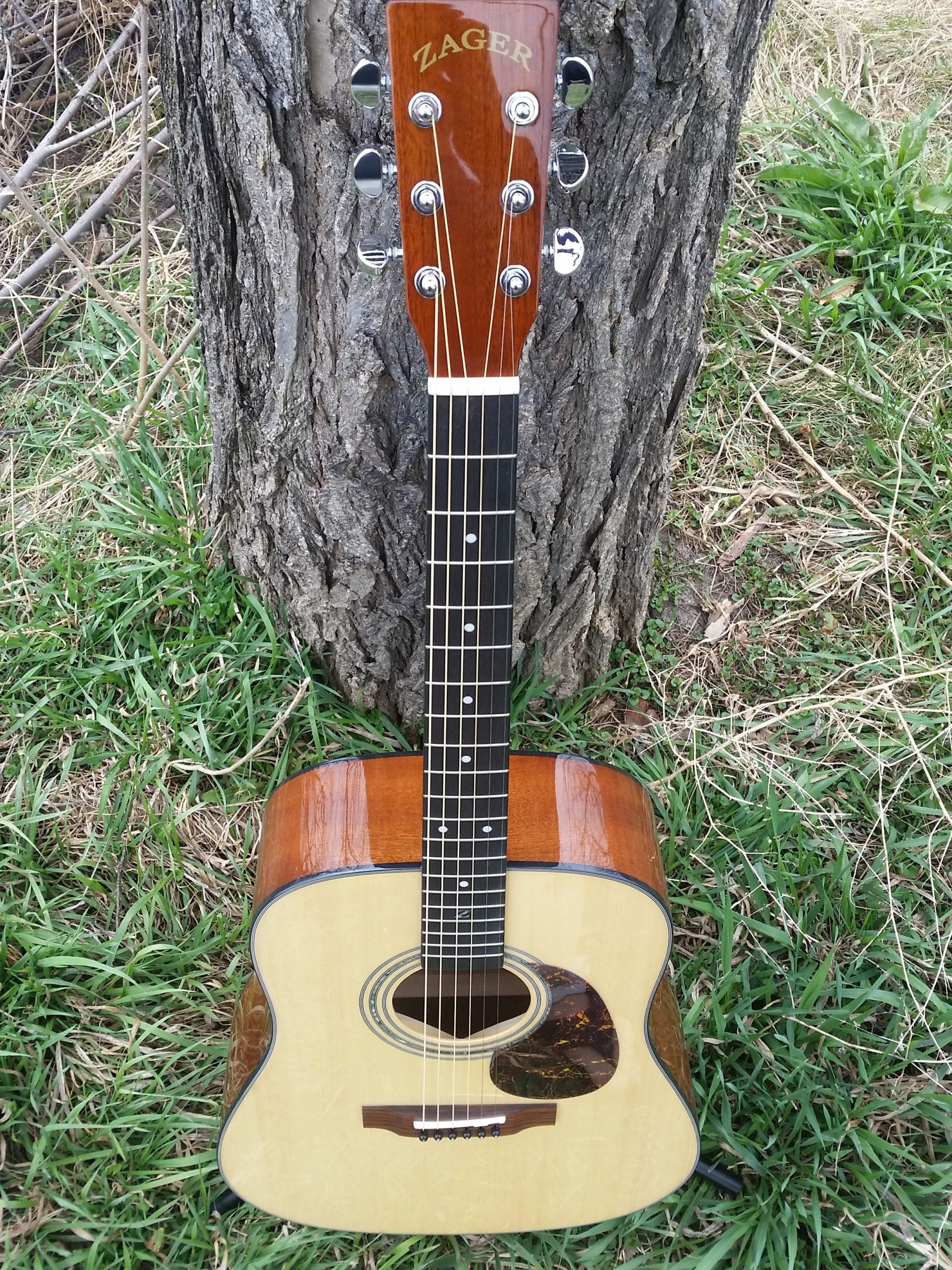 zad20 solid spruce acoustic guitar