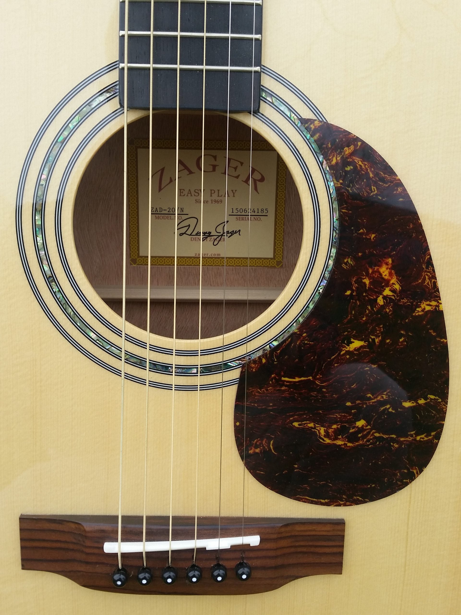 zad20 solid spruce acoustic guitar