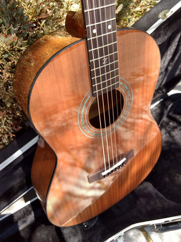 Parlor Size Solid African Mahogany Acoustic Electric (Discount)