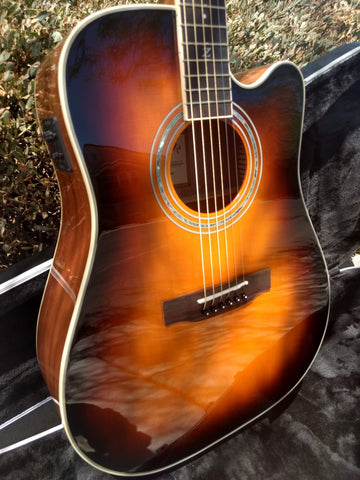 ZAD50CE Solid Spruce/Mahogany Acoustic Electric Vintage Sunburst (Discount)