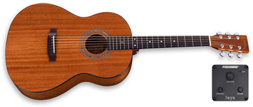 Parlor Size Solid African Mahogany Acoustic Electric