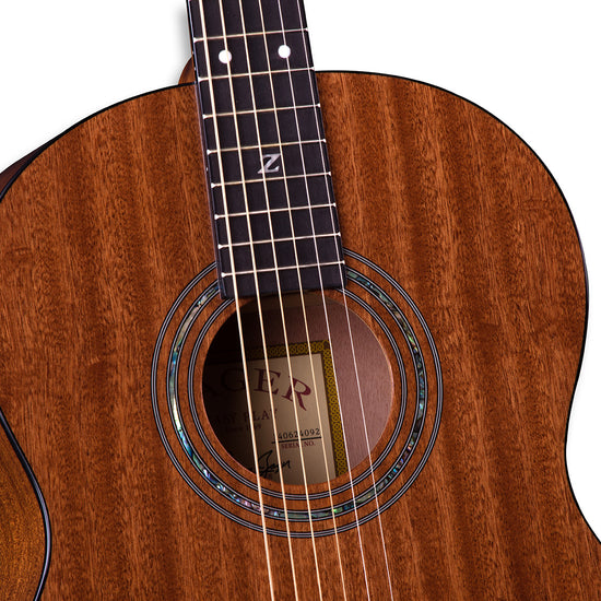 parlor size solid guitar