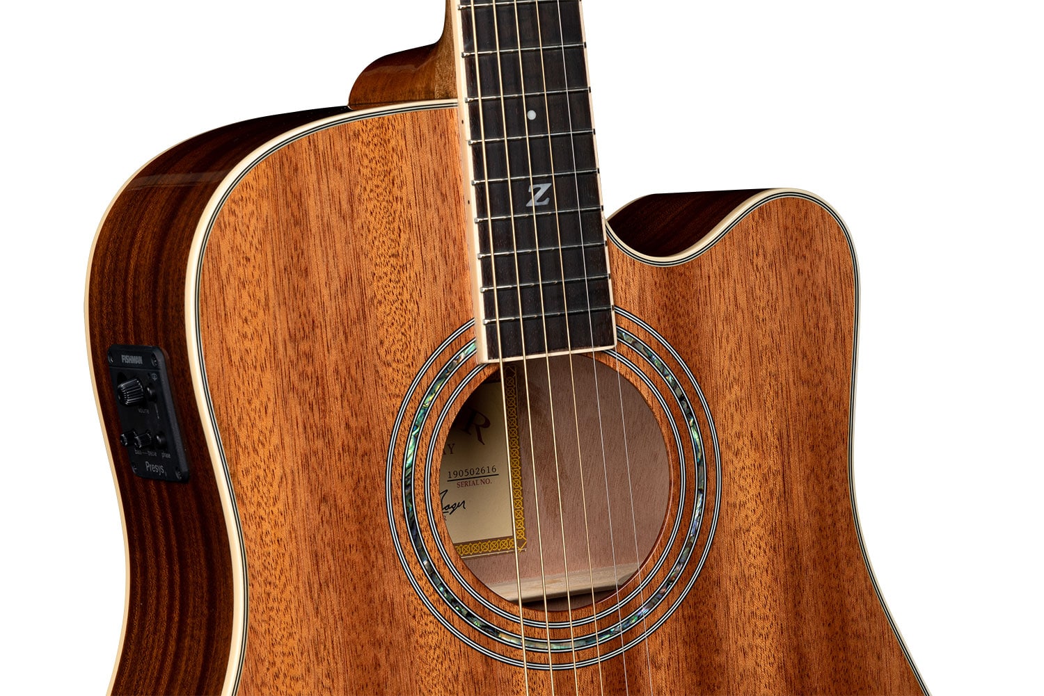 ZAD50CE Solid African Mahogany Acoustic Electric